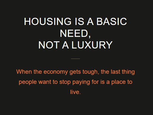 Housing is a Basic Need Not a Luxury